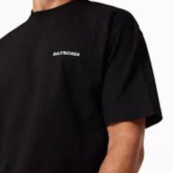 BALENCIAGA - CREW NECK BLACK T SHIRT - XXS - Picture 1 of 8